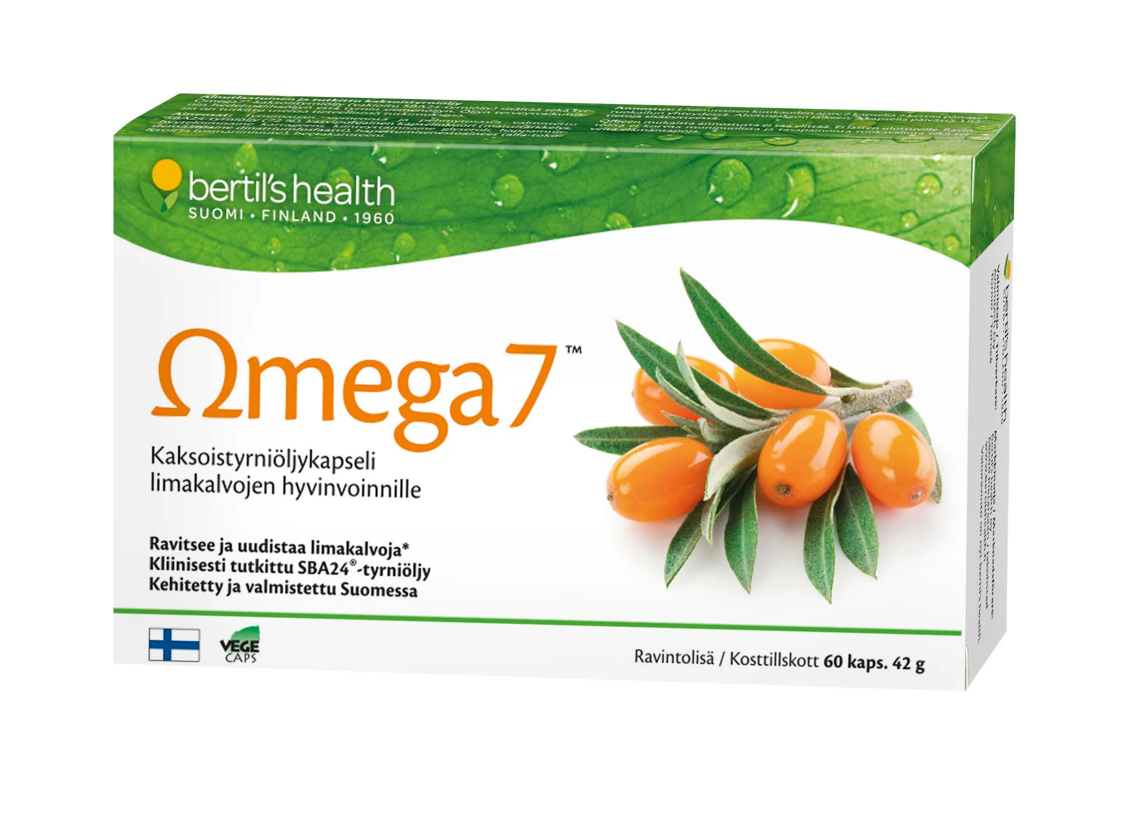 Omega7 Sea Buckthorn Oil Capsules, 42 g - Image 2