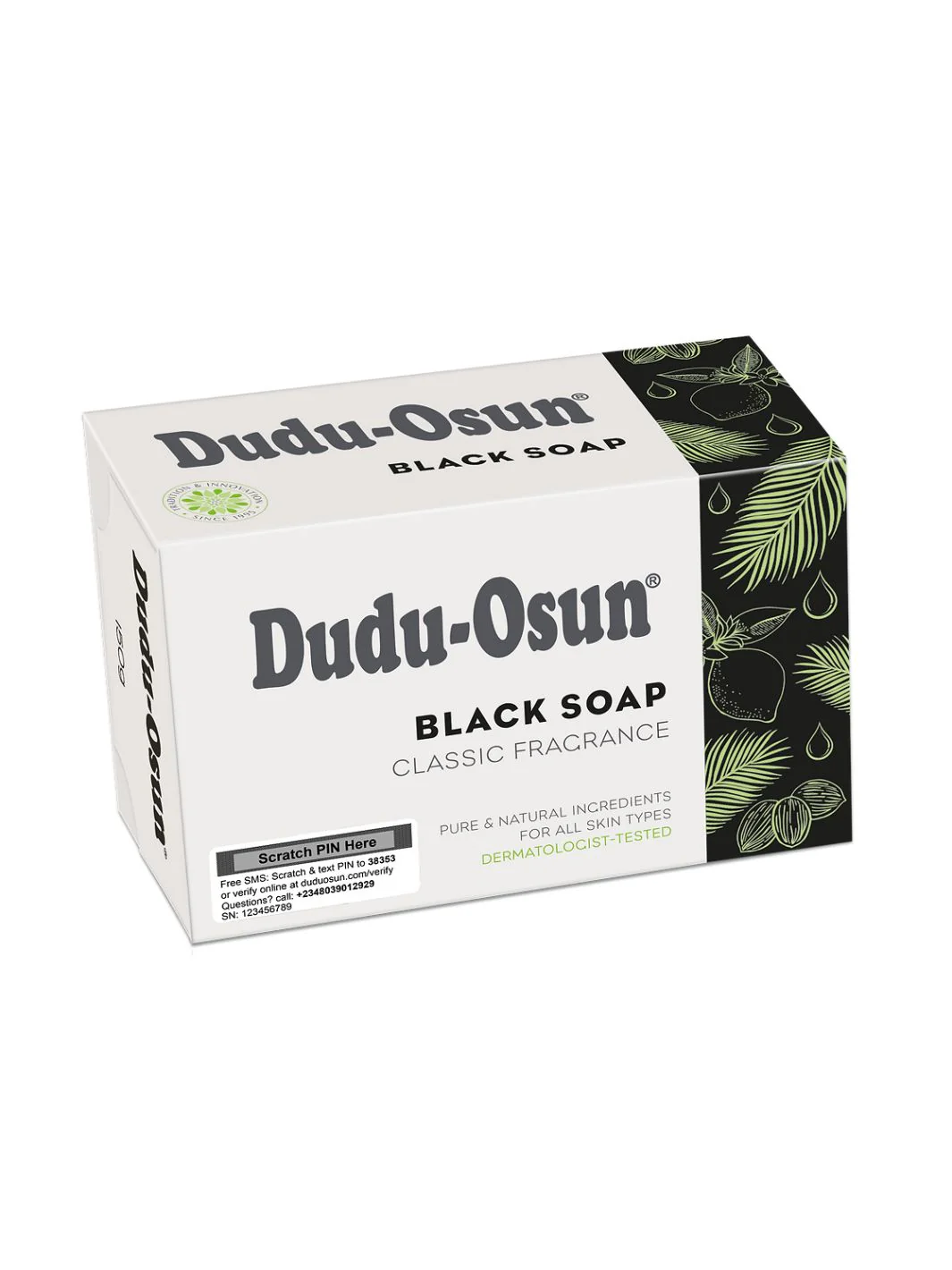 Black soap, classic, 150 g