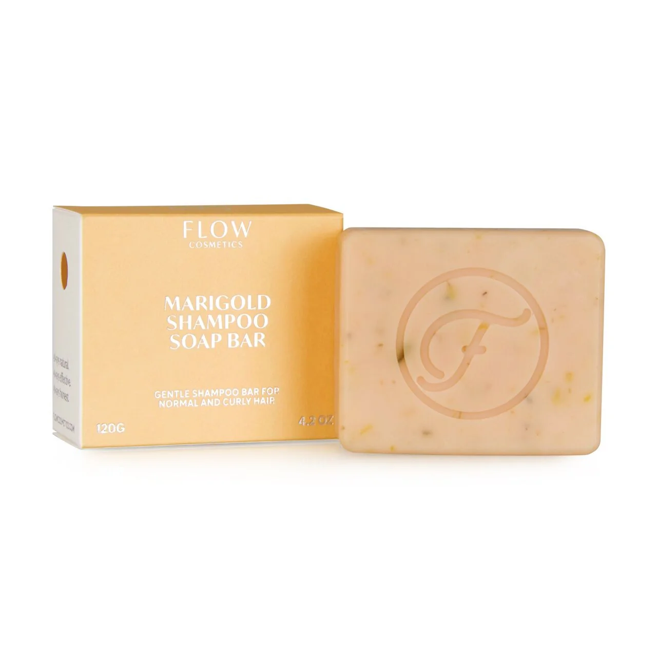 Shampoo Bar for Normal and Curly Hair, Marigold, 120 g