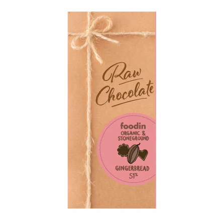 Gingerbread raw chocolate 51%, 40 g
