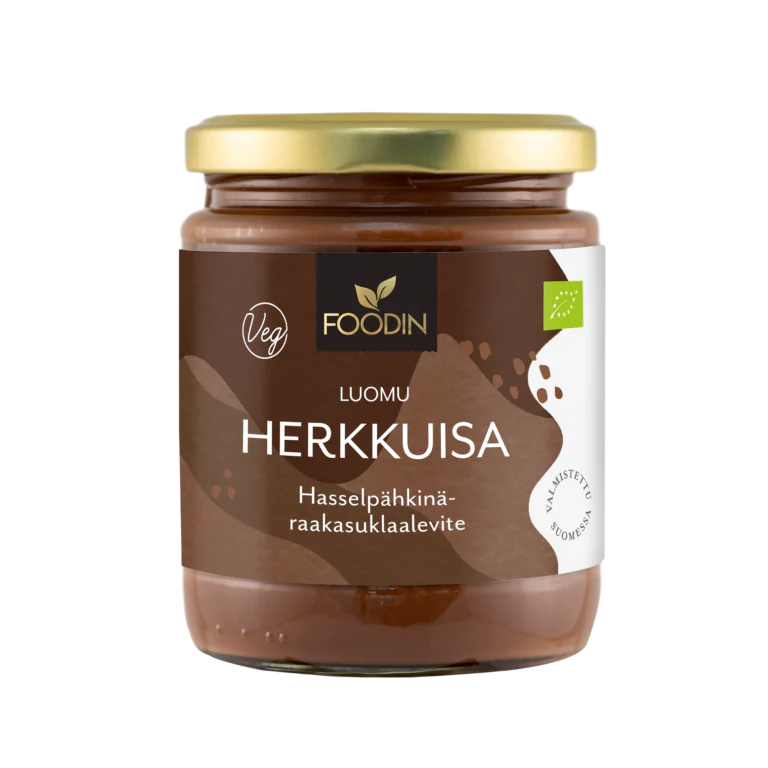 Herkkuisa, Hazelnut raw chocolate spread, 250 g
