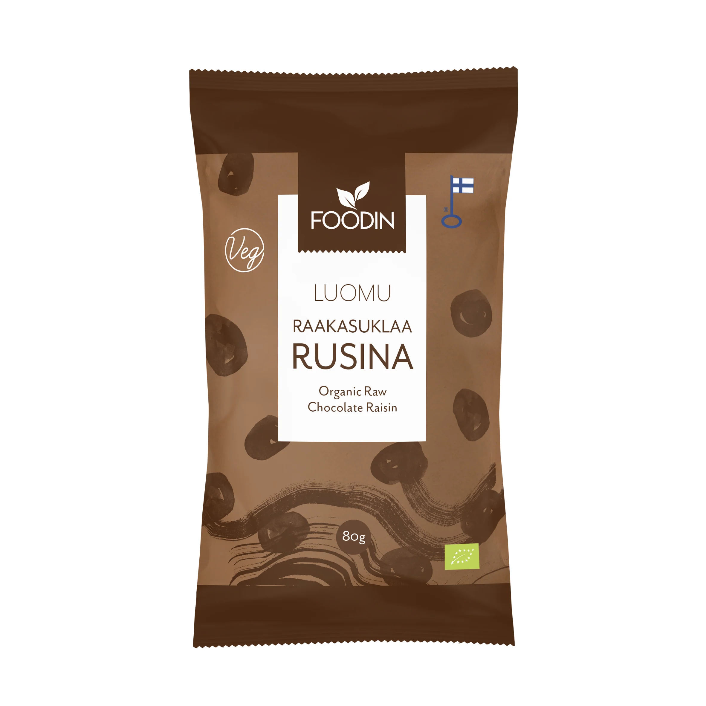 Raw chocolate raisin, 80 g