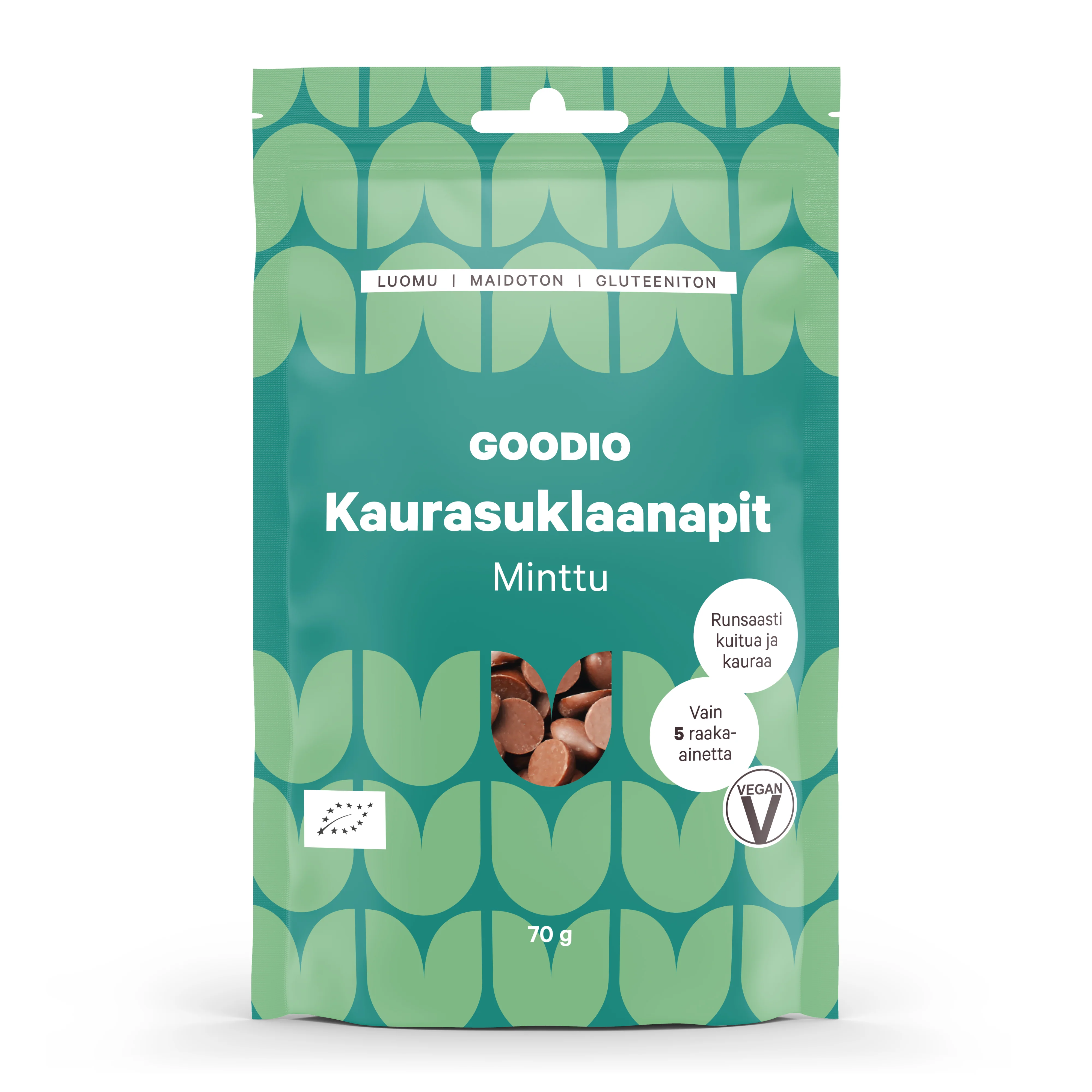 Oat Chocolate Candy, Mint, 70 g