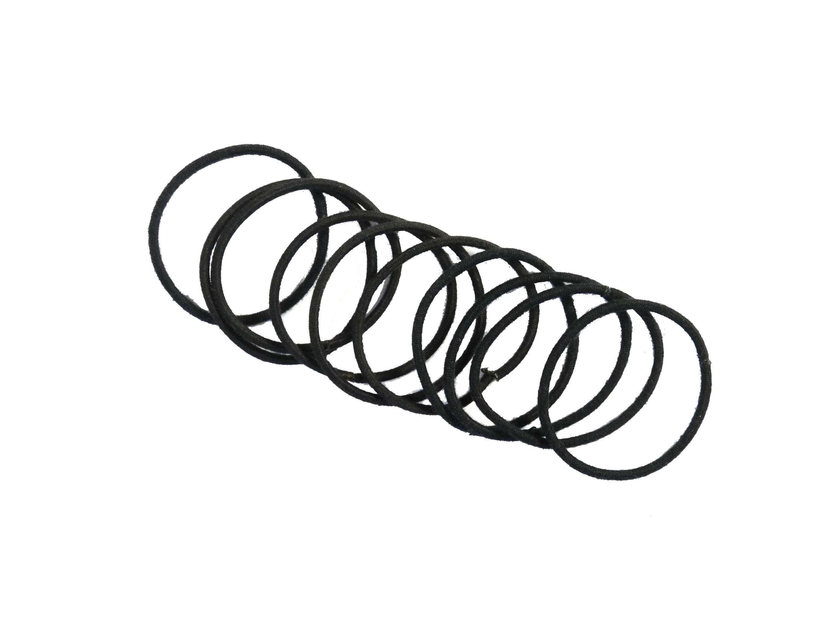 Bamboo Hair Loop, Black Thin