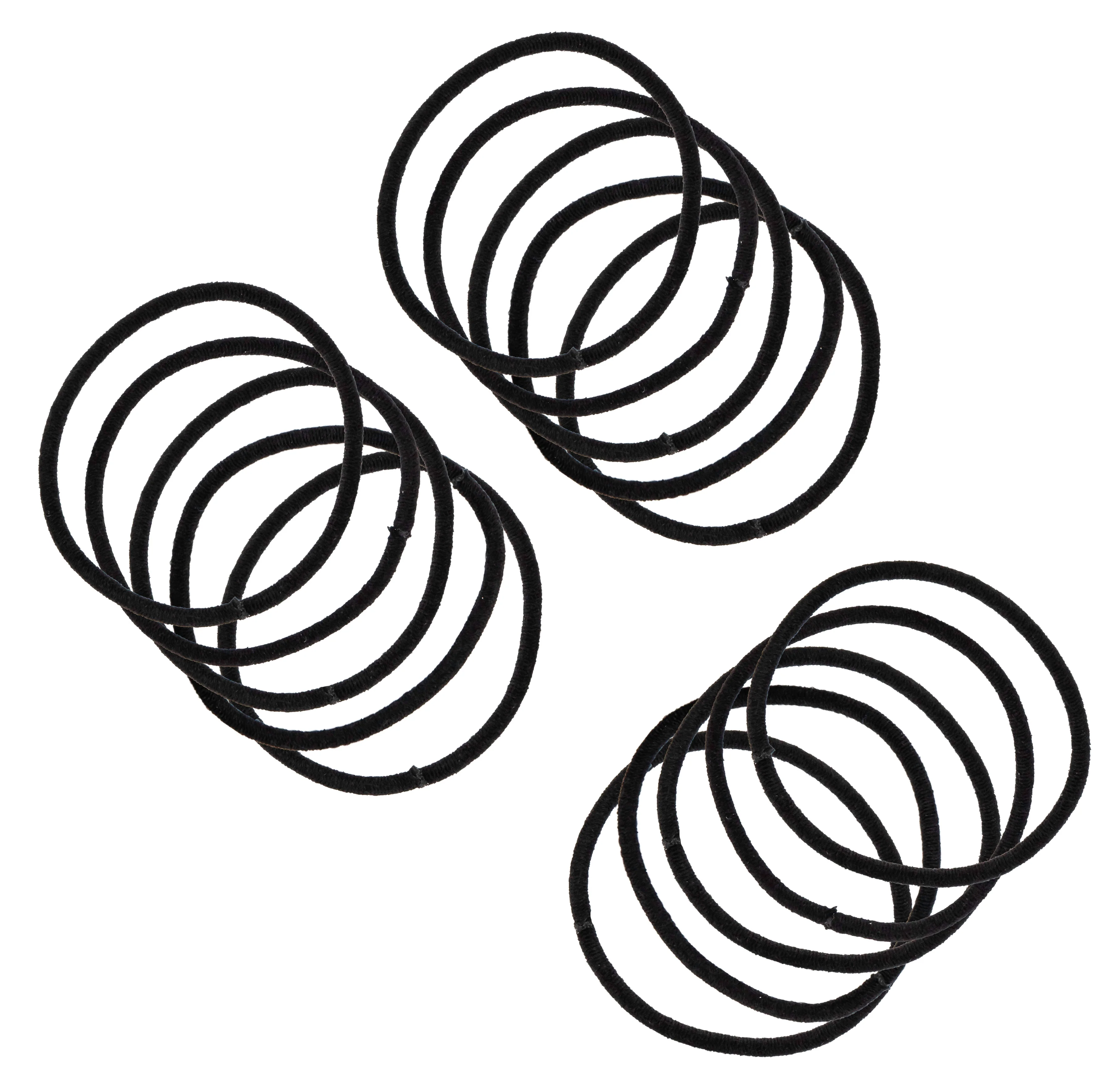 Bamboo Hair Loop, Black Thin - Image 2