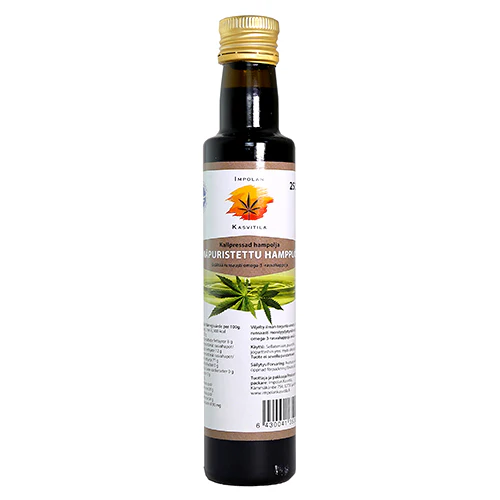 Hemp oil, cold pressed, 250 ml