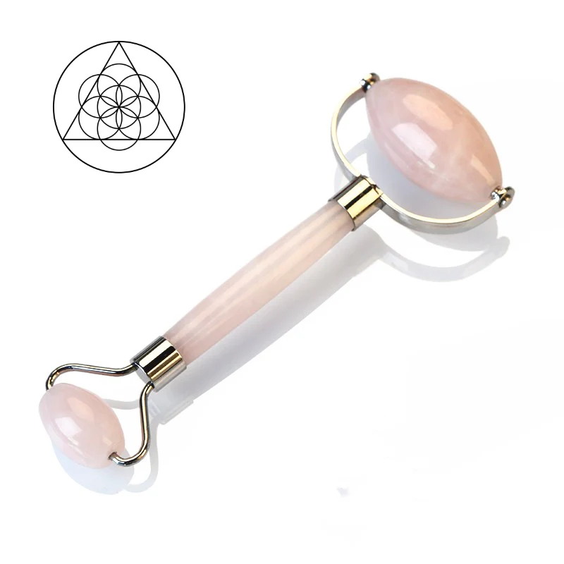 Facial Roller, Rose Quartz - Image 2