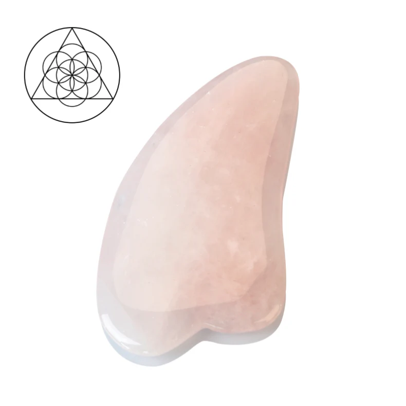 Guasha Massage Stone, Rose Quartz (Guasha) - Image 2