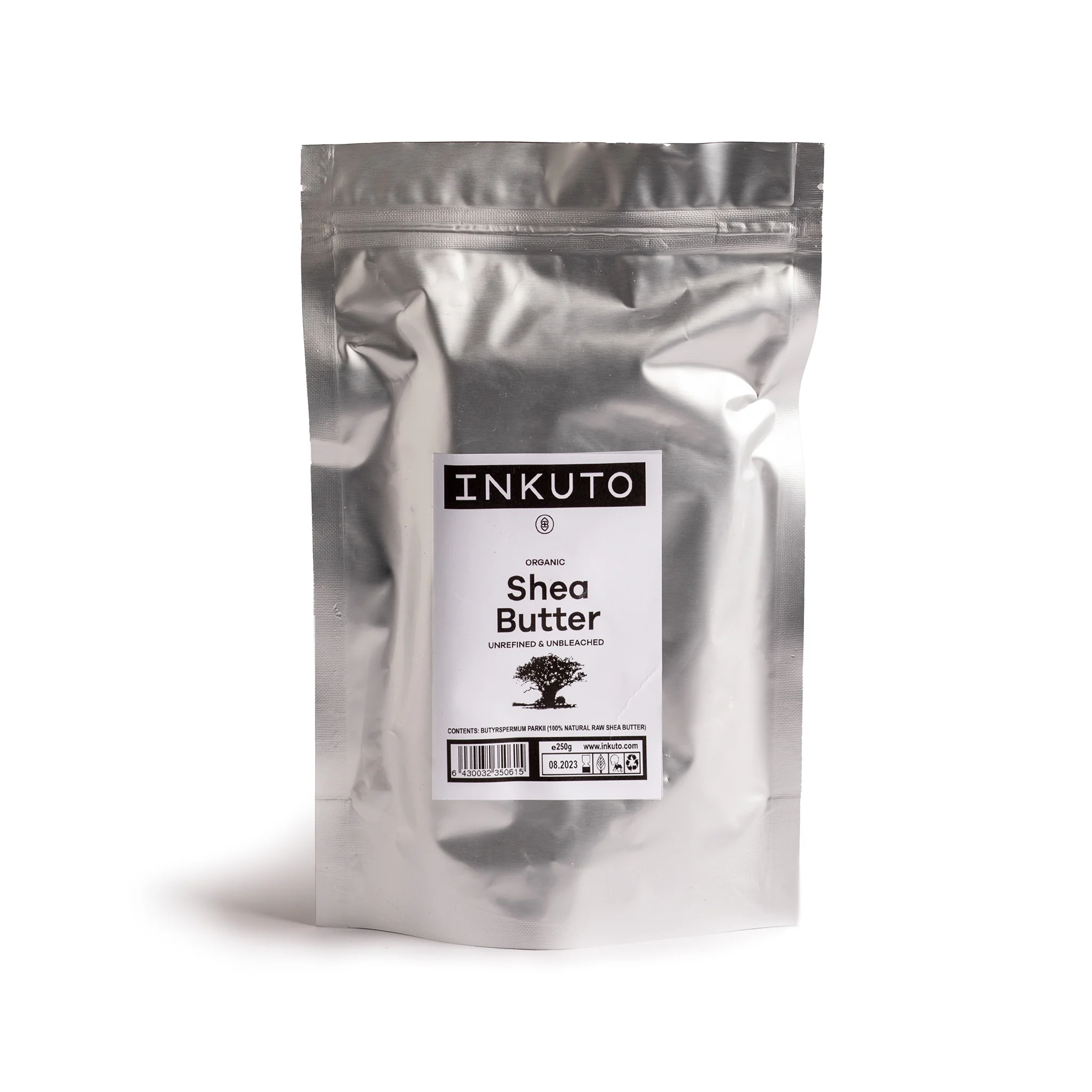 Shea Butter, Natural, Bar, 250 g