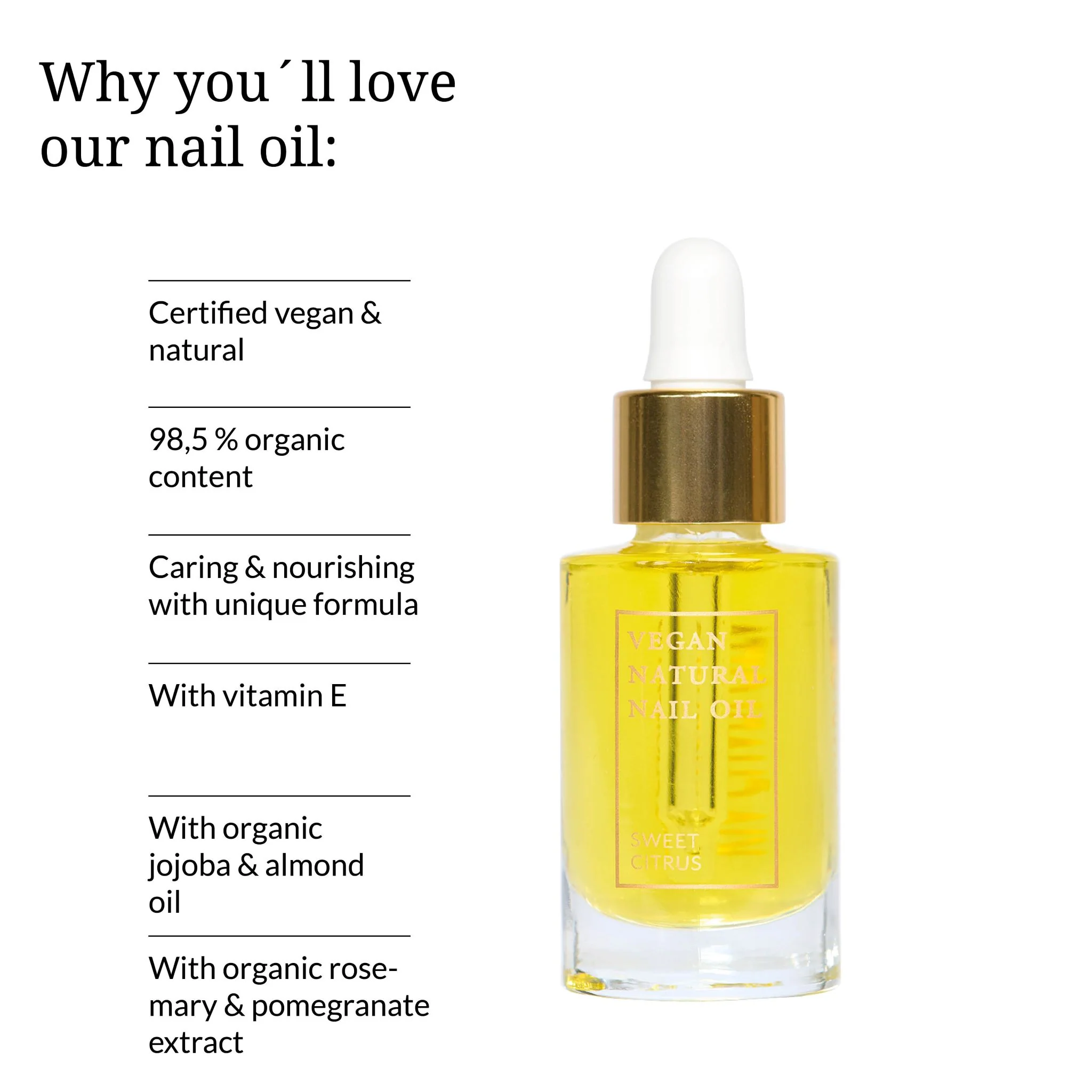 Vegan Natural Nail Oil, 9 ml - Image 2