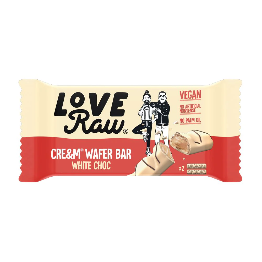 Cre&m Filled Wafer - White Chocolate Bar, 43 g