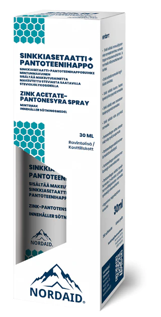 Nordaid Zinc Acetate-Pantothenic Acid Spray, 30 ml