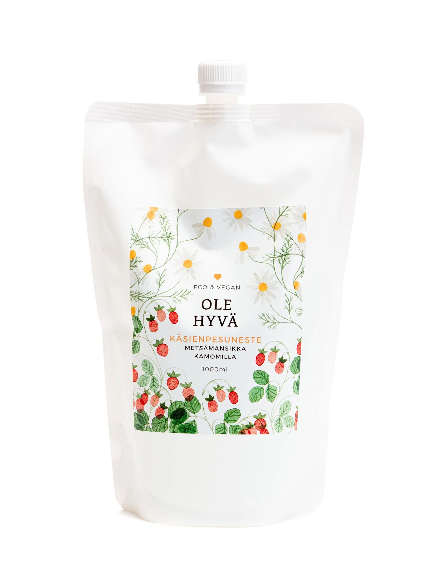 Handwash, Wild Strawberry Chamomile, Refill Bag, 1 L