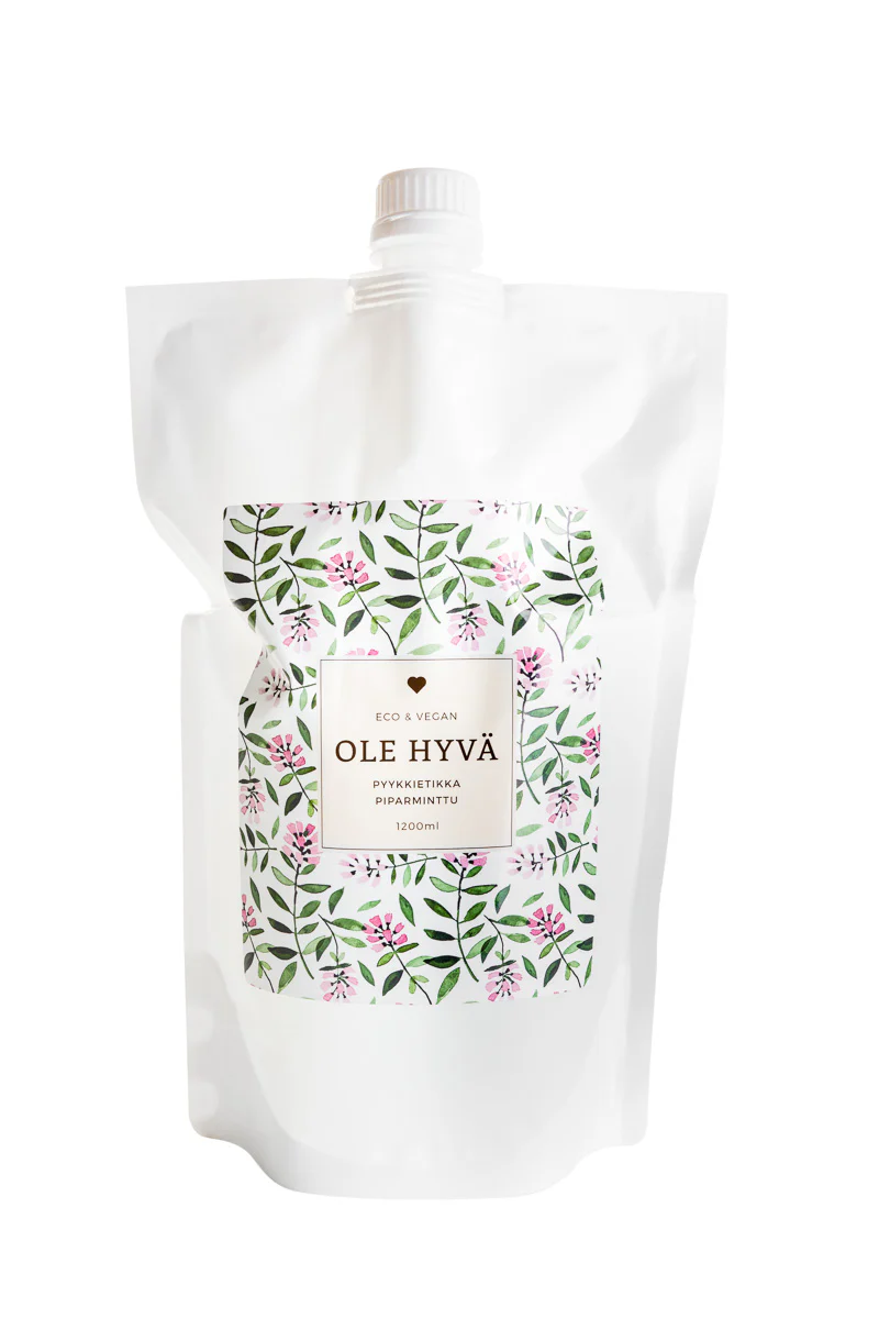 Laundry Vinegar, Peppermint, Refill Bag, 1200 ml