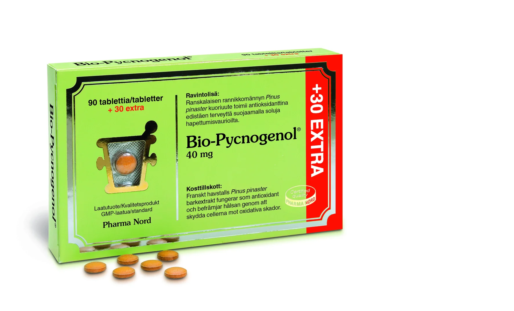 Bio-Pycnogenol, 40 mg, 90 +30 tabl