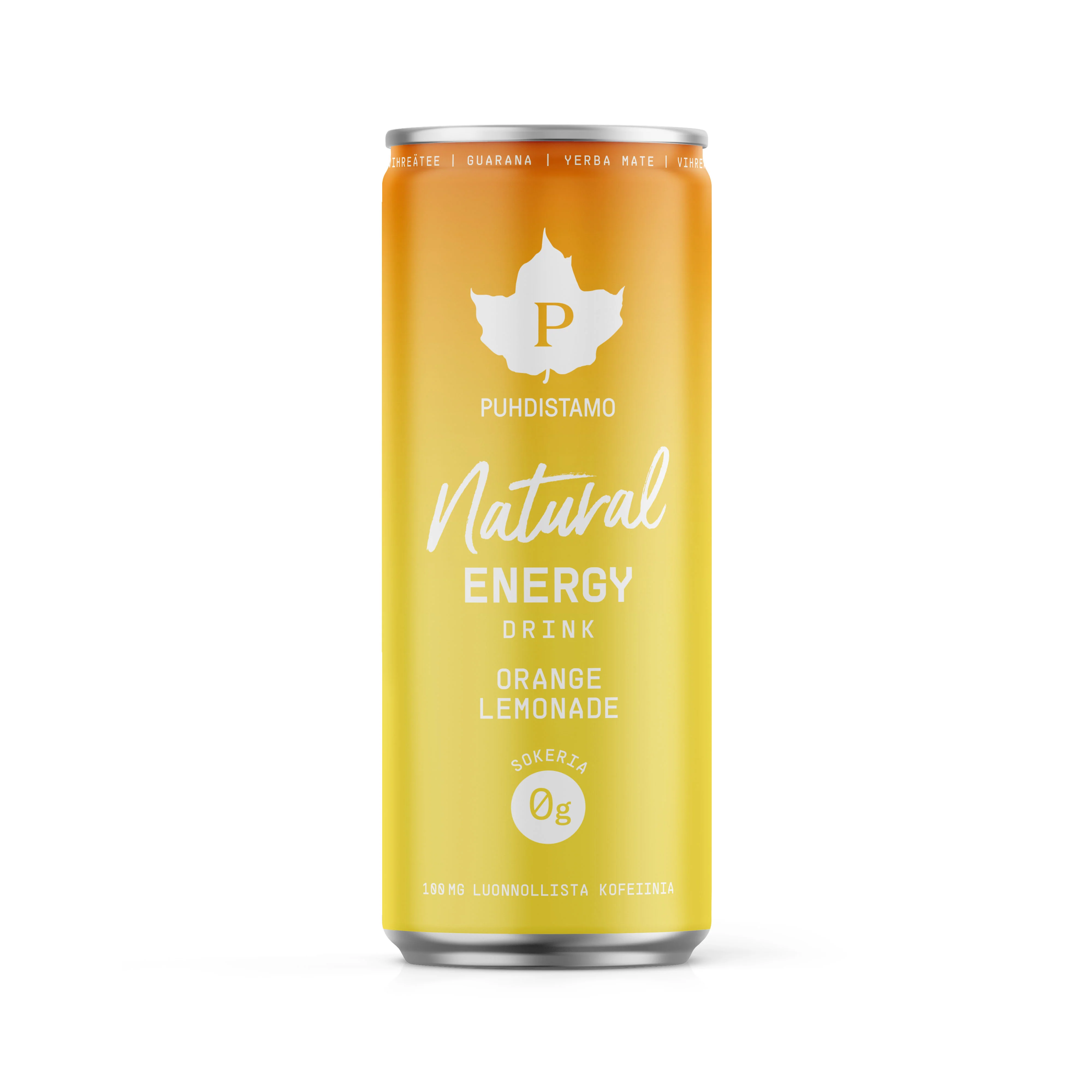 Natural Energy Drink, Orange Lemonade, 330 ml