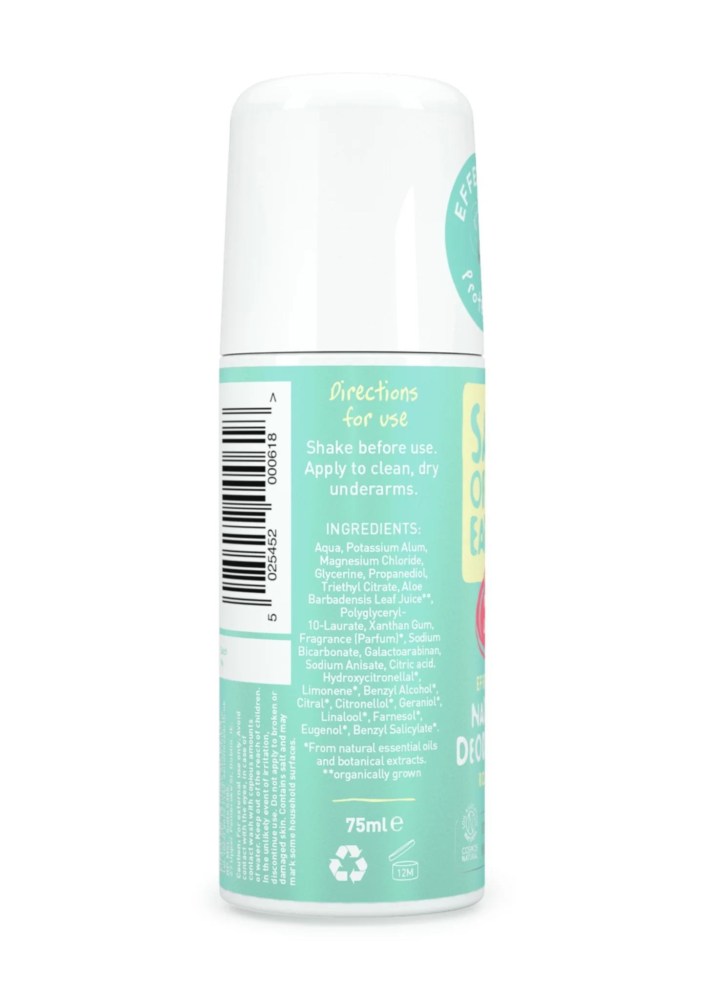 Crystal Deodorant, Roll-on, Melon & Cucumber, 75 ml - Image 3