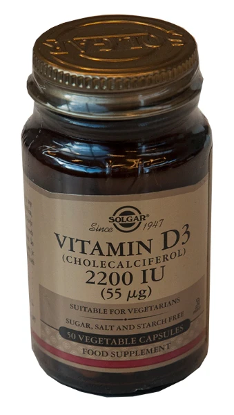 Vitamin D3, 55 ug (Vitamin D), 15 g